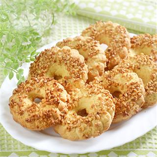 ЛИХАЧЕВА Печенье песочное КОЛЕЧКО орех  1*3