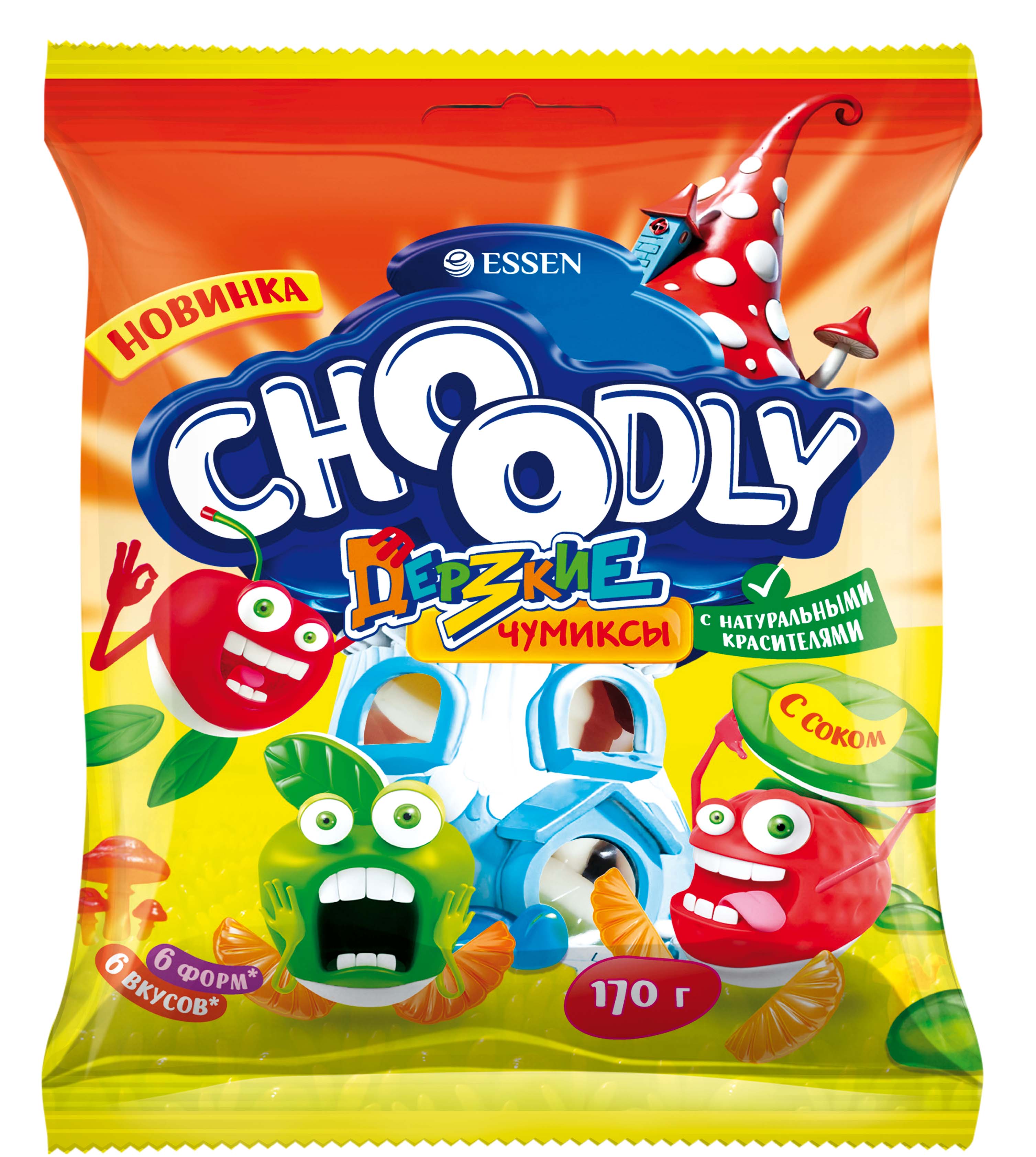 «CHOОDLY® ДЕРЗКИЕ ЧУМИКСЫ®» МАРМЕЛАД ЖЕВАТЕЛЬНЫЙ 170г