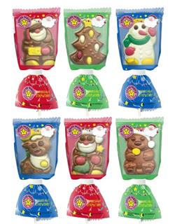 МО Шоколад НОВОГОДНЯЯ КОЛЛЕКЦИЯ молочный фигурный на палочке 24гр  1*24