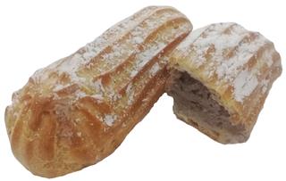 СИБ.ЛАКОМСТВА Заварное ЭКЛЕР СЛИВОЧНЫЙ с шоколадной начинкой фас.400гр  1*1