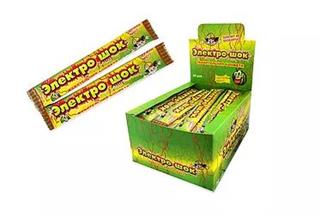 ХОЛОДОК Конфеты ЭЛЕКТРОШОК Арбуз с начинкой жевательные 20гр 12*50 ХОЛОДОК Конфеты ЭЛЕКТРОШОК Арбуз с начинкой жевательные 20гр 12*50