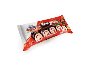 РКК Мини-рулет МАСТЕР ДЕСЕРТА 175г Клубника   1*15