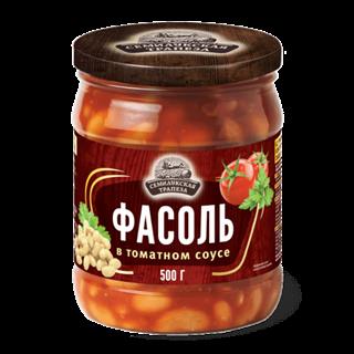 СЕМИЛУКСКАЯ ТРАПЕЗА ФАСОЛЬ белая в т/с 500гр стекл/банка 1*8