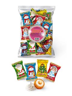 ЗОЛОТАЯ РУСЬ Конфеты ЗОЛОТОЙ СУВЕНИР со сливочной начинкой в ваф.крошке  1*3