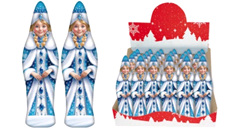 ШОКОЛАДНЫЙ МИР Шок.фигурка 60гр СНЕГУРОЧКА   4*24