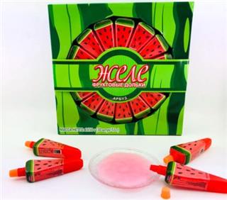 КАНДИ-КЛАБ Желе ФРУКТОВЫЕ ДОЛЬКИ Арбуз 50гр  10*30