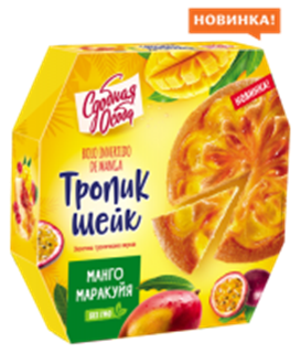 ЧЕРЕМУШКИ Пирог ТРОПИК ШЕЙК Манго/Маракуйя 340гр  1*8