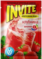 ИНВАЙТ Напиток б/п Клубника 9гр. (8*24)  1*24