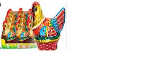 ШОКОЛАДНЫЙ МИР Шок.фигурка КУРОЧКА  75гр.  4*12