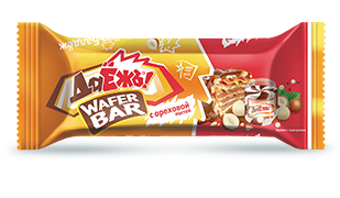 -20% АКЦИЯ ЭССЕН Конфеты ДАЁЖЪ WAFER BAR с ореховой пастой вафельные фас.50гр 1*20