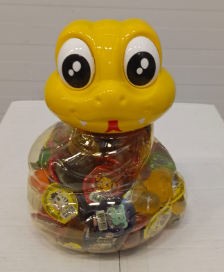 КАНДИ-КЛАБ Желе ЗМЕЙКА ассорти /банка 100шт*13гр/   1*6