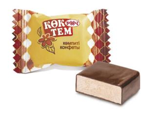 РАХАТ Конфеты КОКТЕМ сбивные 1кг пакет 1*4