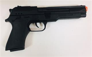 Игрушка ПИСТОЛЕТ /черный/ с пульками   1*1