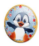 ШОКОЛАДНЫЙ КУТЮРЬЕ Конфеты ШОКОЛАДНАЯ МЕДАЛЬ ПИНГВИН купол /фольга/ тертый фунд/карамель.крошка 1*5 ШОКОЛАДНЫЙ КУТЮРЬЕ Конфеты ШОКОЛАДНАЯ МЕДАЛЬ ПИНГВИН купол /фольга/ тертый фунд/карамель.крошка 1*5