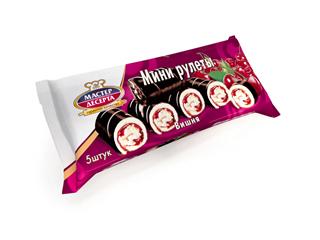 РКК Мини-рулет МАСТЕР ДЕСЕРТА 175г Вишня   1*15