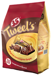 ЭССЕН Конфеты 35 TWEEL`S Шоколадный брауни вафельные фас.200гр 1*8