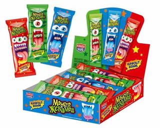 КАНДИ-КЛАБ МОНСТР ЖЕВАМБА Жев.конфета ассорти 8гр  12*48 КАНДИ-КЛАБ МОНСТР ЖЕВАМБА Жев.конфета ассорти 8гр  12*48