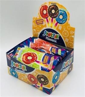 КАНДИ-КЛАБ ЛУЧИСТИК Карамель на неоновой палочке ассорти ПОНЧИК 10гр  12*30