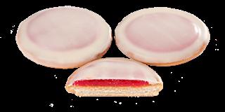 КИКО Печенье сдобное КИКО глазир. /Клубника/ в бел.глаз. ТВ 1*1,2