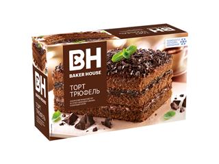 РКК BARKER HOUSE Торт бисквитный 350г ТРЮФЕЛЬ   1*8