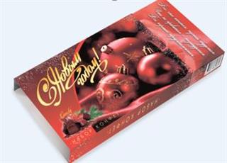 НОВОСИБИРСК Набор конфет 180гр С НОВЫМ ГОДОМ! /Ассорти/ Футляр 1*16