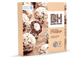 РКК BARKER HOUSE Пирожные Птифур Кокос 225гр  1*10