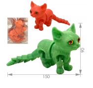 Игрушка 3D КОТИК меняет цвет на солнце 15см в пак   1*1