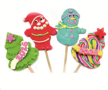 СИБ.ЛЕДЕНЕЦ Карамель на палочке ЕЛОЧКА Биг Лолли 55гр.  1*18