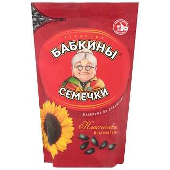 KDV Семечки БАБКИНЫ СЕМЕЧКИ 300г  1*12
