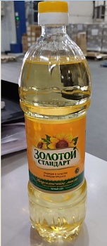 Масло подсолн. ЗОЛОТОЙ СТАНДАРТ 1л раф.дез Госрезерв (до 01.2026г.) 1с ГОСТ 1*15