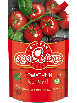 МАХЕЕВ ДОБРАЯ ХОЗЯЙКА Кетчуп ТОМАТНЫЙ 700гр д/пак 1*6