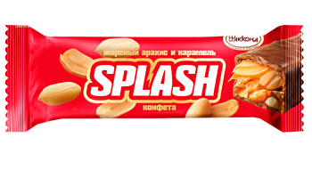 АККОНД Батончик SPLASH жареный арахис и карамель 40гр  6*24