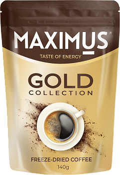 MAXIMUS Кофе сублим. GOLD 140гр м/уп 1*30