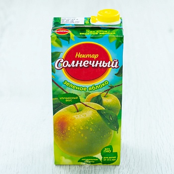 СОЛНЕЧНЫЙ 1,9л Нектар ЗЕЛЕНОЕ ЯБЛОКО  1*6