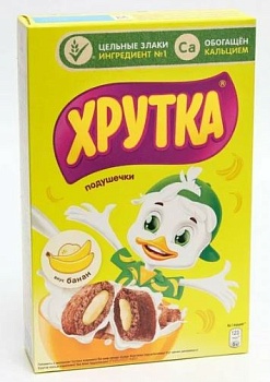 НЕСТЛЕ Завтрак готовый ХРУТКА Подушечки Банановые 220гр  1*8