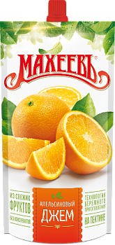 МАХЕЕВЪ Джем АПЕЛЬСИНОВЫЙ  300гр д/пак 1*16