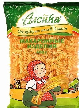 АЛЕЙКА Макаронные изделия СПИРАЛЬ  400гр  1*20