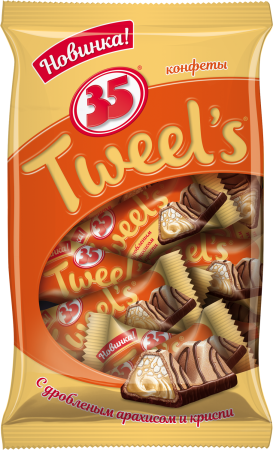 Конфета 35 Tweels-флоупак-280-г-арахис