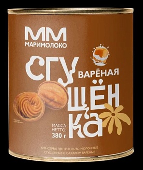 МАРИМОЛОКО Сгущенка вареная 8,5% 380гр ж/б 1*45