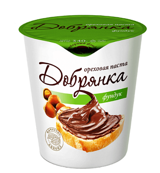 АККОНД Паста ДОБРЯНКА фундук ореховая 340гр  1*12