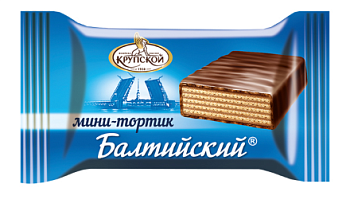 СЛАВЯНКА Батончик БАЛТИЙСКИЙ вафельный глазированный фас. фас.36гр  1*48