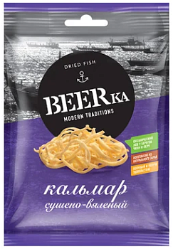 KDV Кальмар Перуанский филе Соломка BEERka 38г  1*20