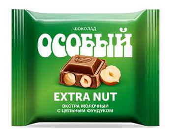НОВИНКА СЛАВЯНКА Шоколад ОСОБЫЙ EXTRA NUT экстрамолочный с фундуком 80гр  1*13