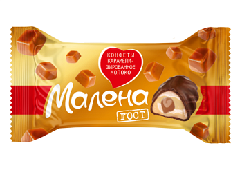 АККОНД Конфеты МАЛЕНА карамелиз.молоко  1*3