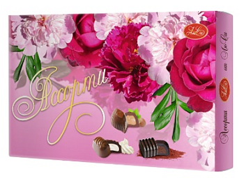 ЛЮСИ Набор конфет 200гр ШИКАРНЫЕ ПИОНЫ ОТ ЛЮСИ 1*10