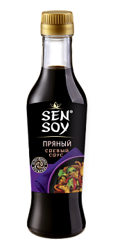 СЭНСОЙ Соус соевый Пряный 250мл ст/бут 1*6