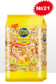 ELSYOR Лапша №21 для супа 400гр  1*8