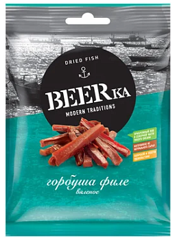 KDV Рыба суш Филе горбуши вяленное BEERka 25г  1*25