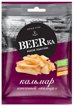 BEERka Кальмар Перуанский филе Кольца  38г  1*20