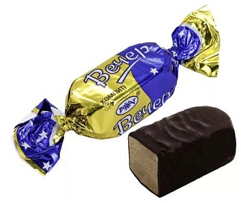 РАХАТ Конфеты ВЕЧЕР помадная 1кг пакет 1*6